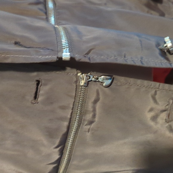 Betsey Johnson Coat Raincoat Removable Bottom Gray XL - Picture 9 of 16